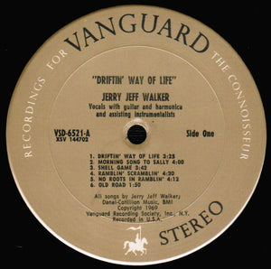 Jerry Jeff Walker: Driftin' Way Of Life 12"