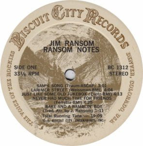 Jim Ransom: Ransom Notes 12"