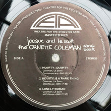 Jocque and Le Scott: The Ornette Coleman Songbook 12"