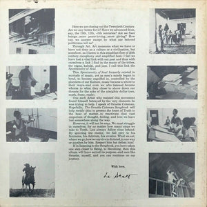 Jocque and Le Scott: The Ornette Coleman Songbook 12"