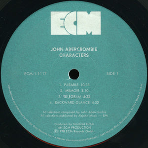 John Abercrombie: Characters 12"