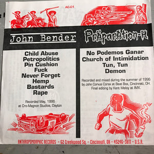 John Bender / Präparation-H: Split 7"