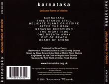 Karnataka: Delicate Flame Of Desire CD