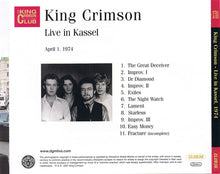 King Crimson: Live In Kassel (April 1, 1974) CD