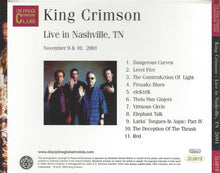 King Crimson: Live In Nashville, TN (November 9 & 10, 2001) CD