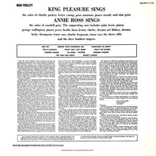 King Pleasure / Annie Ross: King Pleasure Sings / Annie Ross Sings 12"