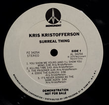 Kris Kristofferson: Surreal Thing 12"