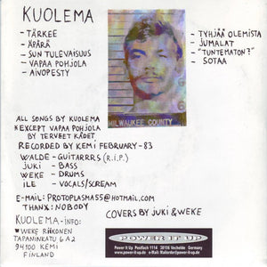 Kuolema: Noise From The Sick City 7"