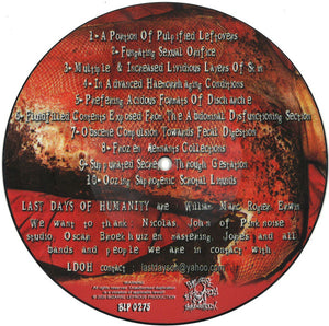 Last Days Of Humanity: In Advanced Haemorrhaging Conditions 7"