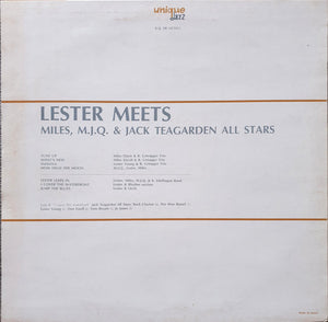 Lester Young: Lester Meets Miles, M.J.Q. & Jack Teagarden All Stars 12"