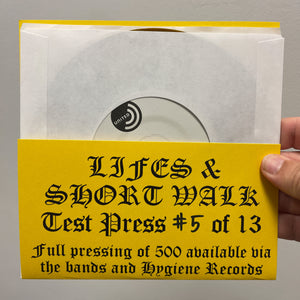 Lifes / Short Walk: Split 7" (test pressing)