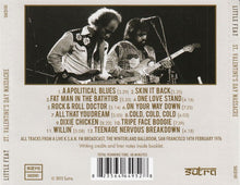Little Feat: St. Valentine's Day Massacre (Winterland Arena Broadcast, San Francisco 1976) CD