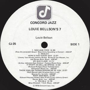 Louis Bellson: Louie Bellson's 7 - Live At The Concord Summer Festival 12"