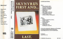 Lynyrd Skynyrd: Skynyrd's First And... Last. cassette