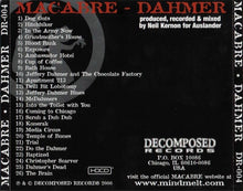 Macabre: Dahmer CD