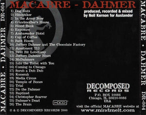 Macabre: Dahmer CD