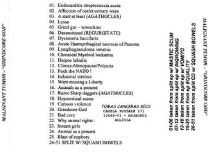 Malignant Tumour: Grindcore God CD