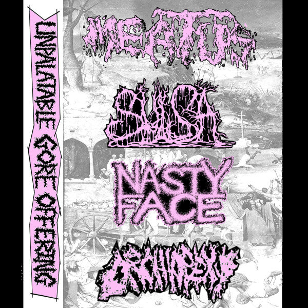 Meatus / Sulsa / Nasty Face / Orchiopexy: Unpalatable Gore Offering 4 Way Split Tape cassette