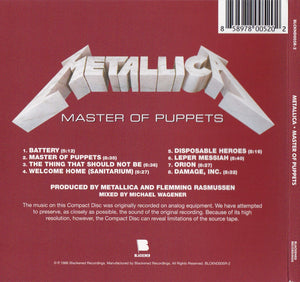 Metallica: Master Of Puppets CD
