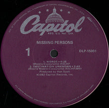 Missing Persons: S/T 12"