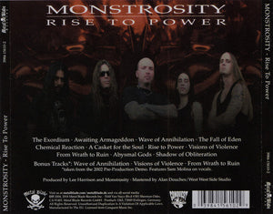 Monstrosity: Rise To Power CD