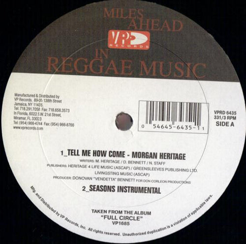 Morgan Heritage: Tell Me How Come 12