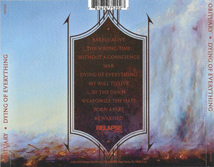 Obituary: Dying Of Everything CD