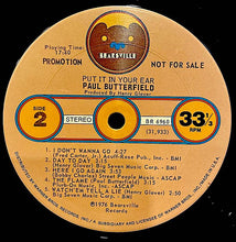 Paul Butterfield: Put It In Your Ear 12"