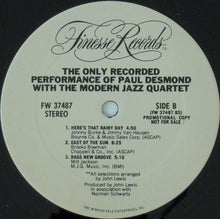 Paul Desmond: With The Modern Jazz Quartet 12"