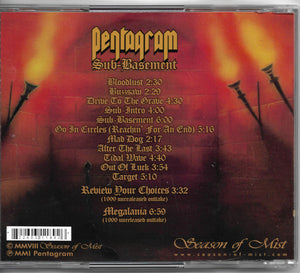 Pentagram: Sub-Basement CD