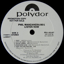 Phil Manzanera / 801: Listen Now 12"