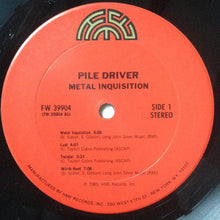 Piledriver: Metal Inquisition 12"