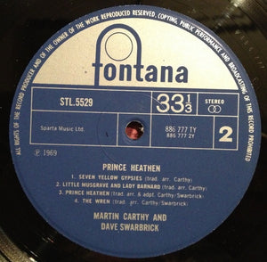 Martin Carthy And Dave Swarbrick: Prince Heathen 12"