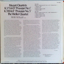 Wolfgang Amadeus Mozart, Weller-Quartett: Quartets K.575 In D "Prussian No.1" / K.590 In F "Prussian No. 3" 12"