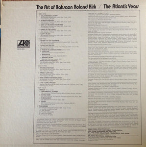 Rahsaan Roland Kirk: The Art Of Rahsaan Roland Kirk: The Atlantic Years 2x12"