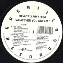 React 2 Rhythm: Whatever You Dream 12"