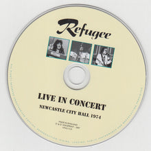 Refugee: Live In Concert (Newcastle City Hall 1974) CD