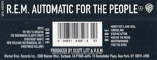 R.E.M.: Automatic For The People cassette