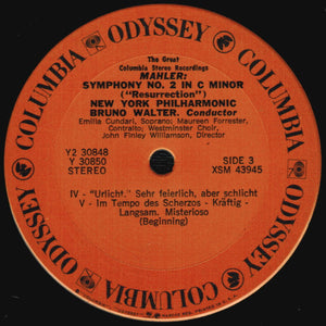 Bruno Walter • Gustav Mahler - The New York Philharmonic: Resurrection 2x12"