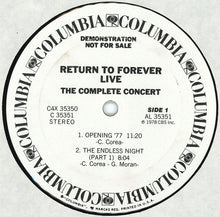 Return To Forever: Live The Complete Concert 4x12" box set