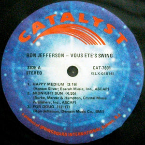 Ron Jefferson: Vous Ete's Swing 12"
