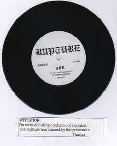 Rupture / Flächenbrand: Split 7"