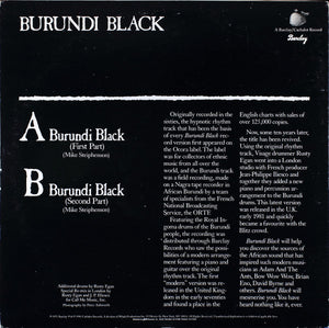 Burundi Black: S/T 12"