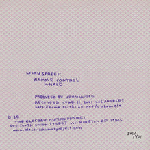 Sissy Spacek: Remove Control Whale 7"