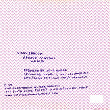 Sissy Spacek: Remove Control Whale 7"