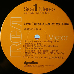 Skeeter Davis: Love Takes A Lot Of My Time 12"