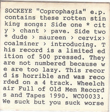 Sockeye: "Coprophagia" E.P. 7"