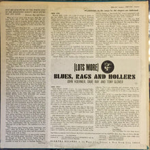 "Spider John Koerner, Tony "Little Sun" Glover, Dave "Snaker" Ray: Lots More Blues, Rags And Hollers 12"