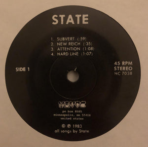 State: No Illusions e.p. 7"