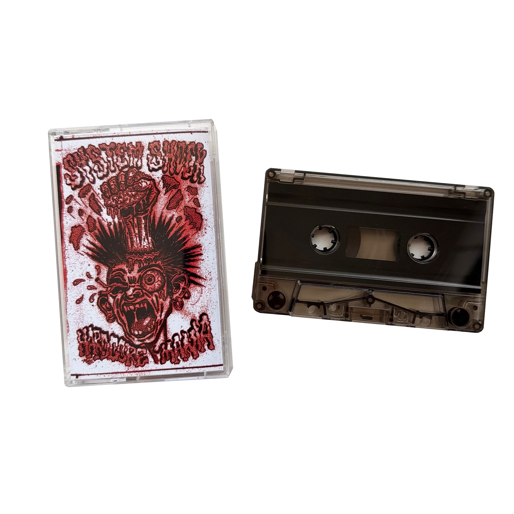 Poison Vision Records System Shock: Hardcore Mania cassette